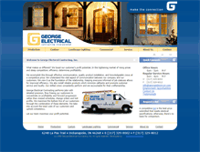 Tablet Screenshot of georgeelectrical.com